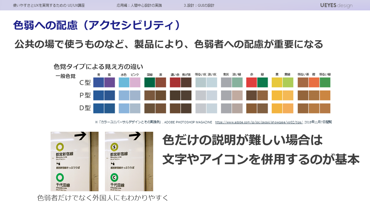 色覚への配慮